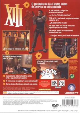 XIII box cover back